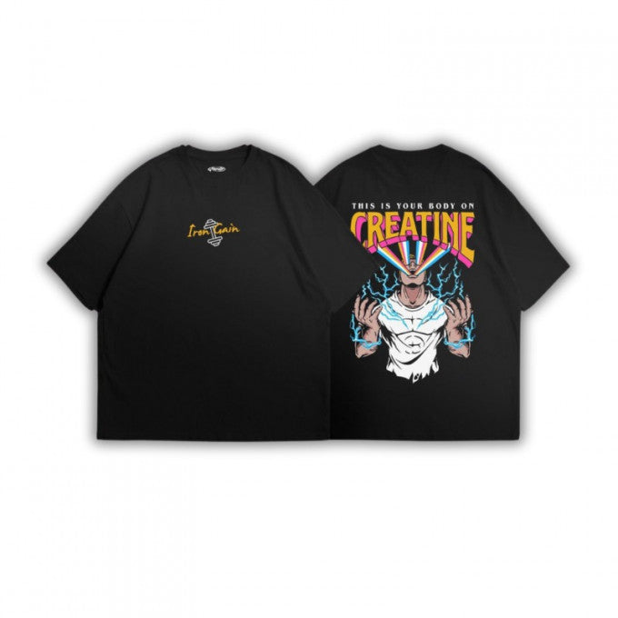 T-shirt Créatine oversize taille M 