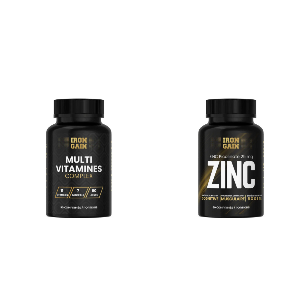 PACK IRONGAIN: ZINC + MULTIVITAMINES