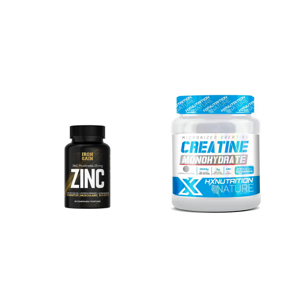 Pack Musculation IronGain – Créatine & Zinc pour Puissance et Immunité