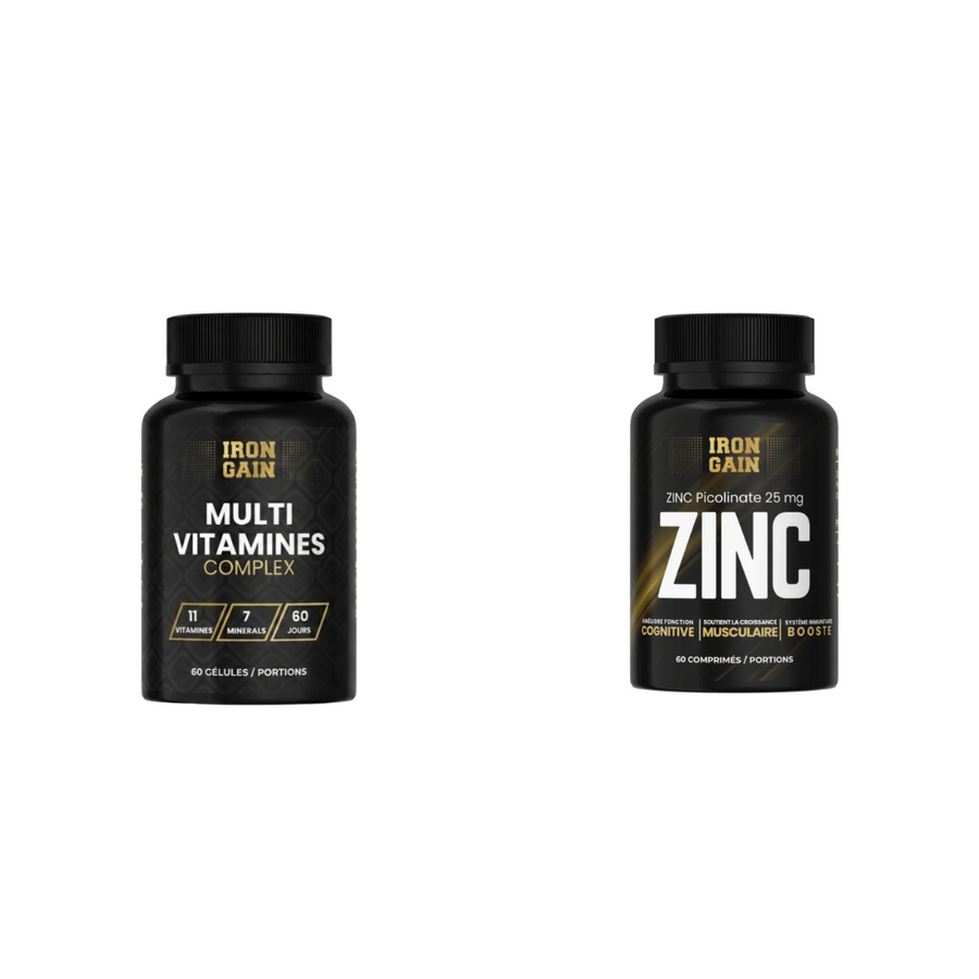 PACK IRONGAIN: ZINC + MULTIVITAMINES