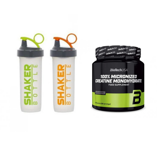 Pack Spécial – Biotech Creatine 300g + Shaker Offert + Programme d’Entraînement