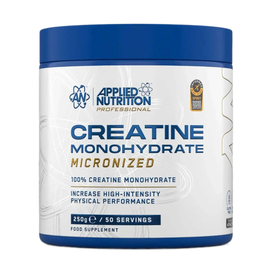 Applied Nutrition Créatine Monohydrate Micronisée 250g – 50 doses | Certifiée Informed Sport