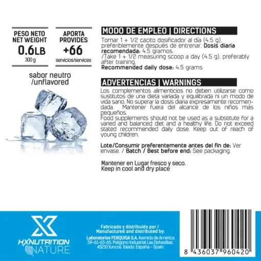 HX CRÉATINE MONOHYDRATÉ 300 G