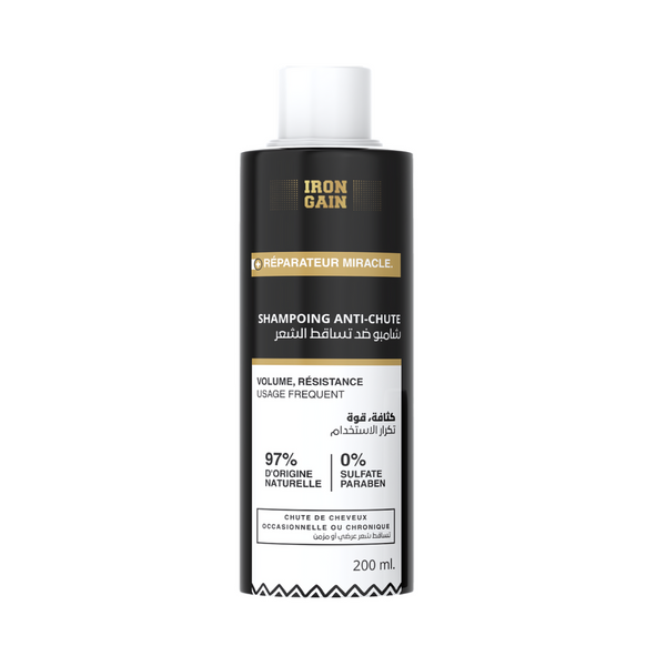 Shampoing Antichute IronGain – Renforce & Stimule la Croissance des Cheveux – 200 ml